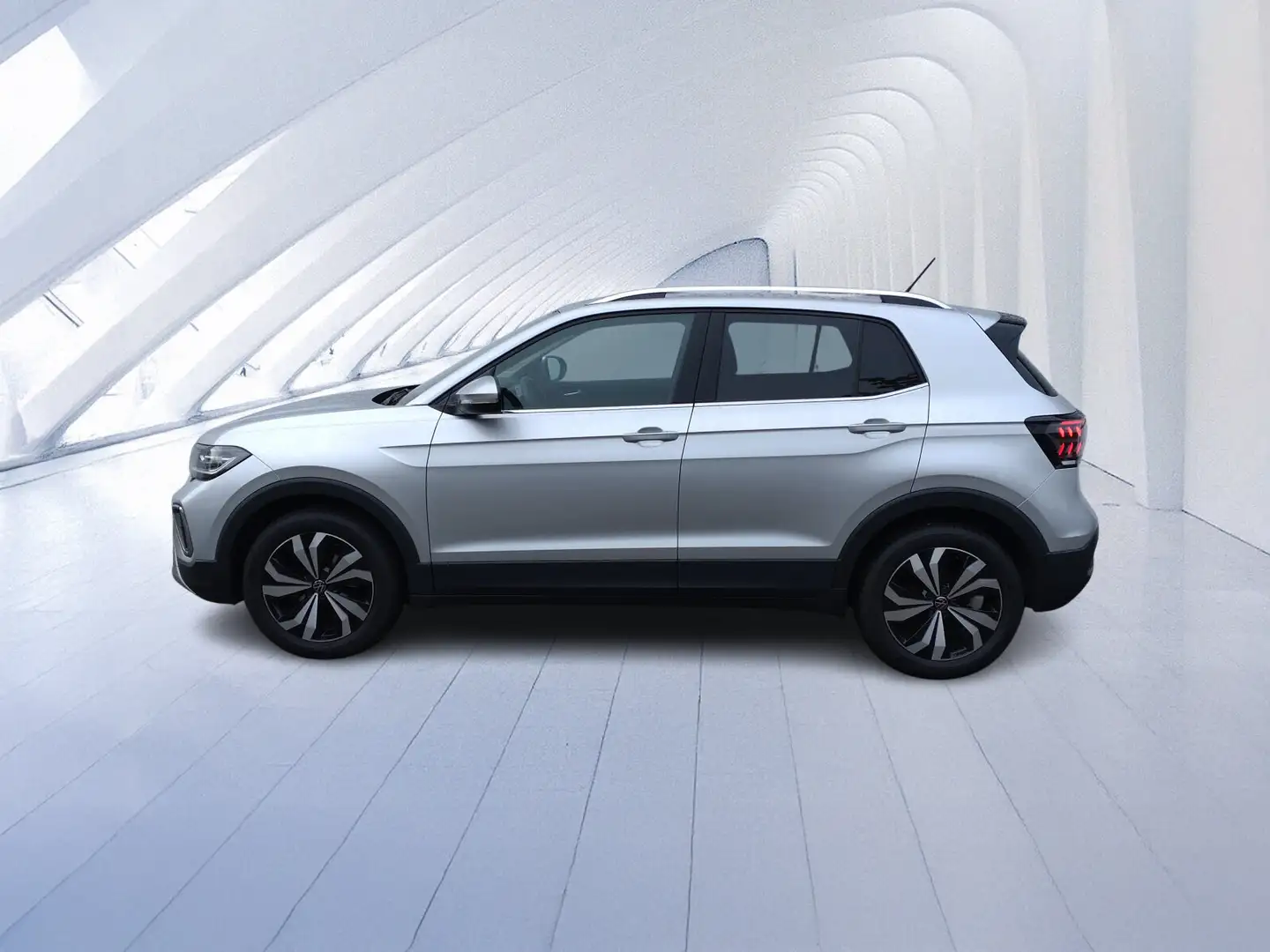 Volkswagen T-Cross T-Cross 1.0 TSI Style DSG-LED-Navi-Front+LaneAs. Argent - 2