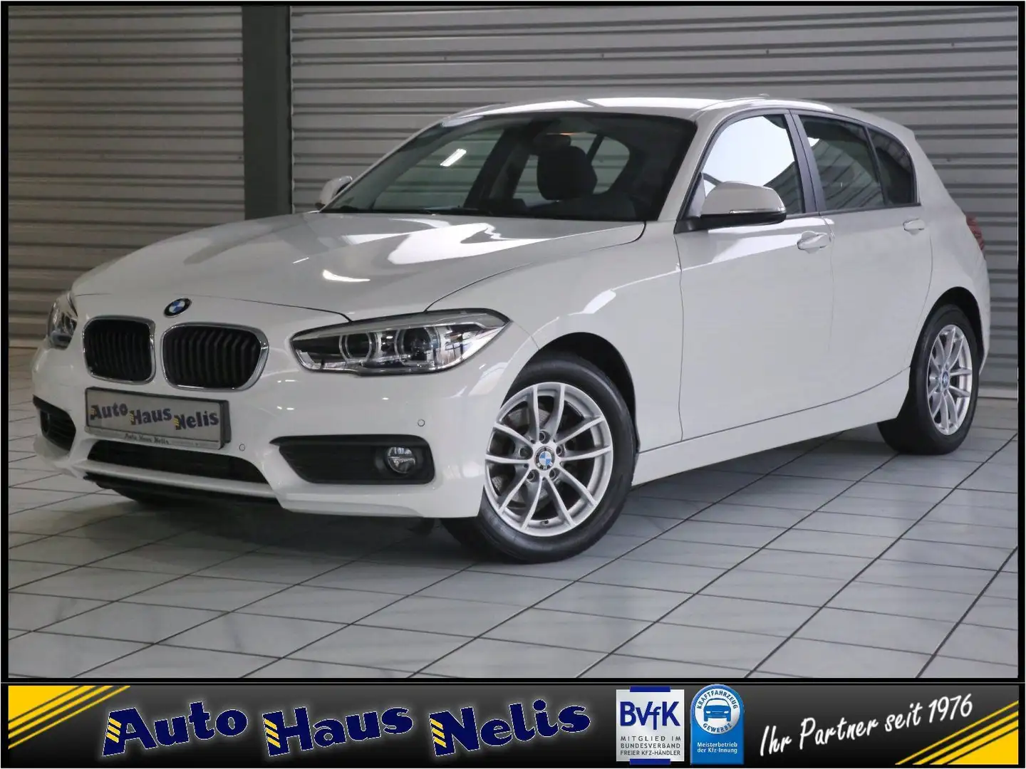 BMW 118 i Autom. Advantage Navi-Prof. 2Z-Klima Sitzh Weiß - 1