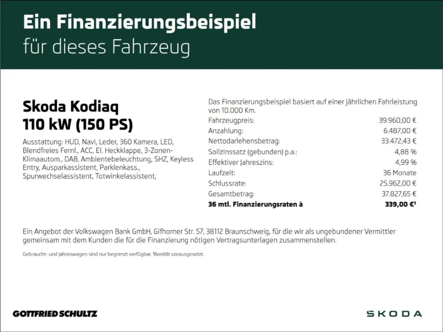 Skoda Kodiaq Selection TSI DSG Navi Panorama 20Zoll Head-up Led Gris - 2