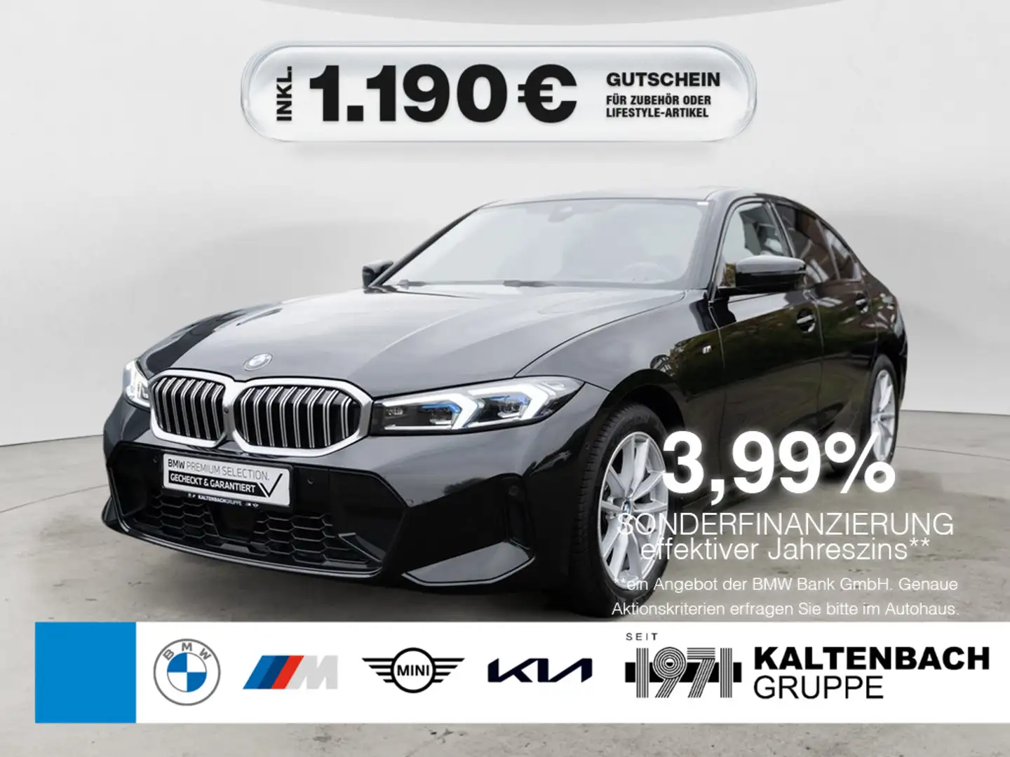 BMW 320 i xDrive M-Sport Schiebedach AHK 360° ACC Schwarz - 1