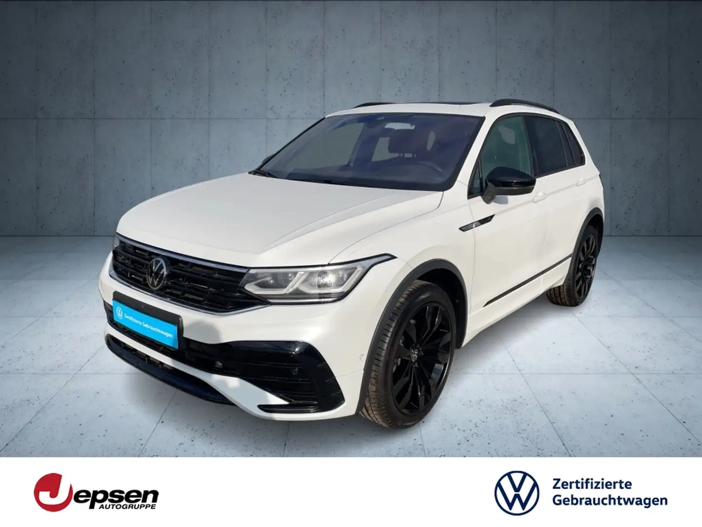 Volkswagen Tiguan R-Line 2.0TDI 4M DSG Pano+Stdhz+HuD+Kamera Weiß - 1