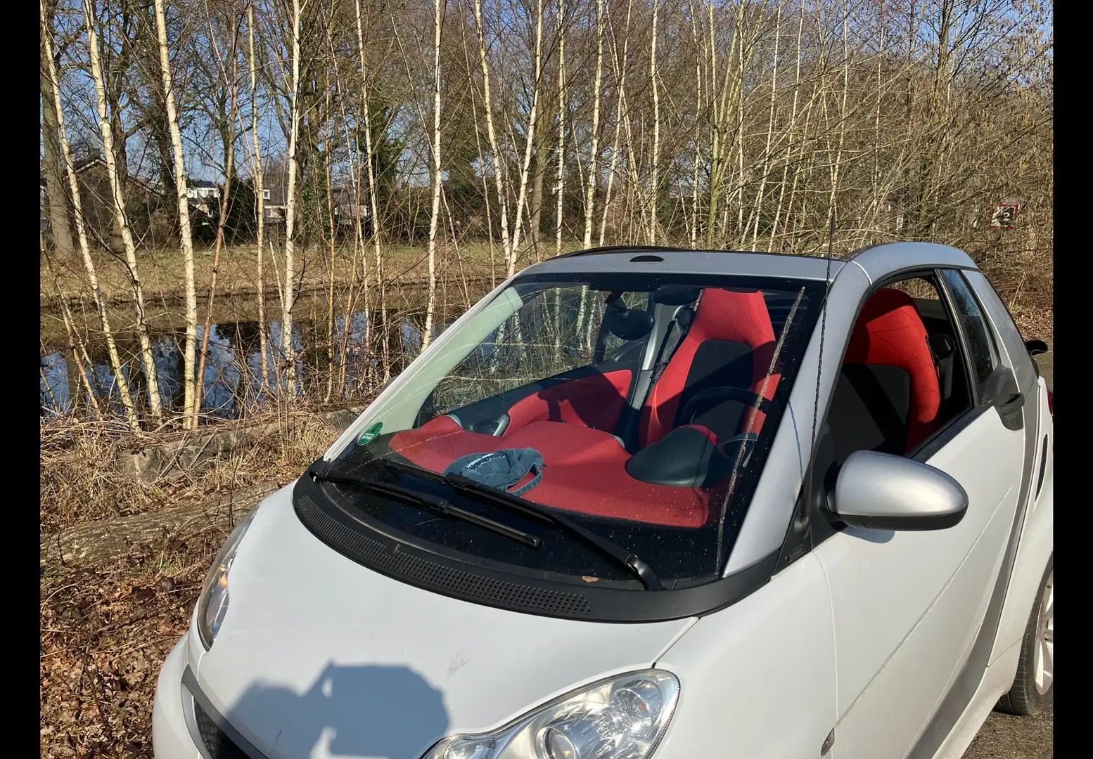 smart forTwo 1.0+mhd+Pure CABRIOLET, IJSKOUDE AIRCO Blanco - 1