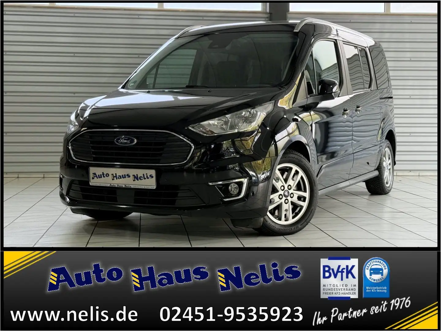 Ford Grand Tourneo Connect 1.5 EcoBlue Titanium 7-Sit Schwarz - 1