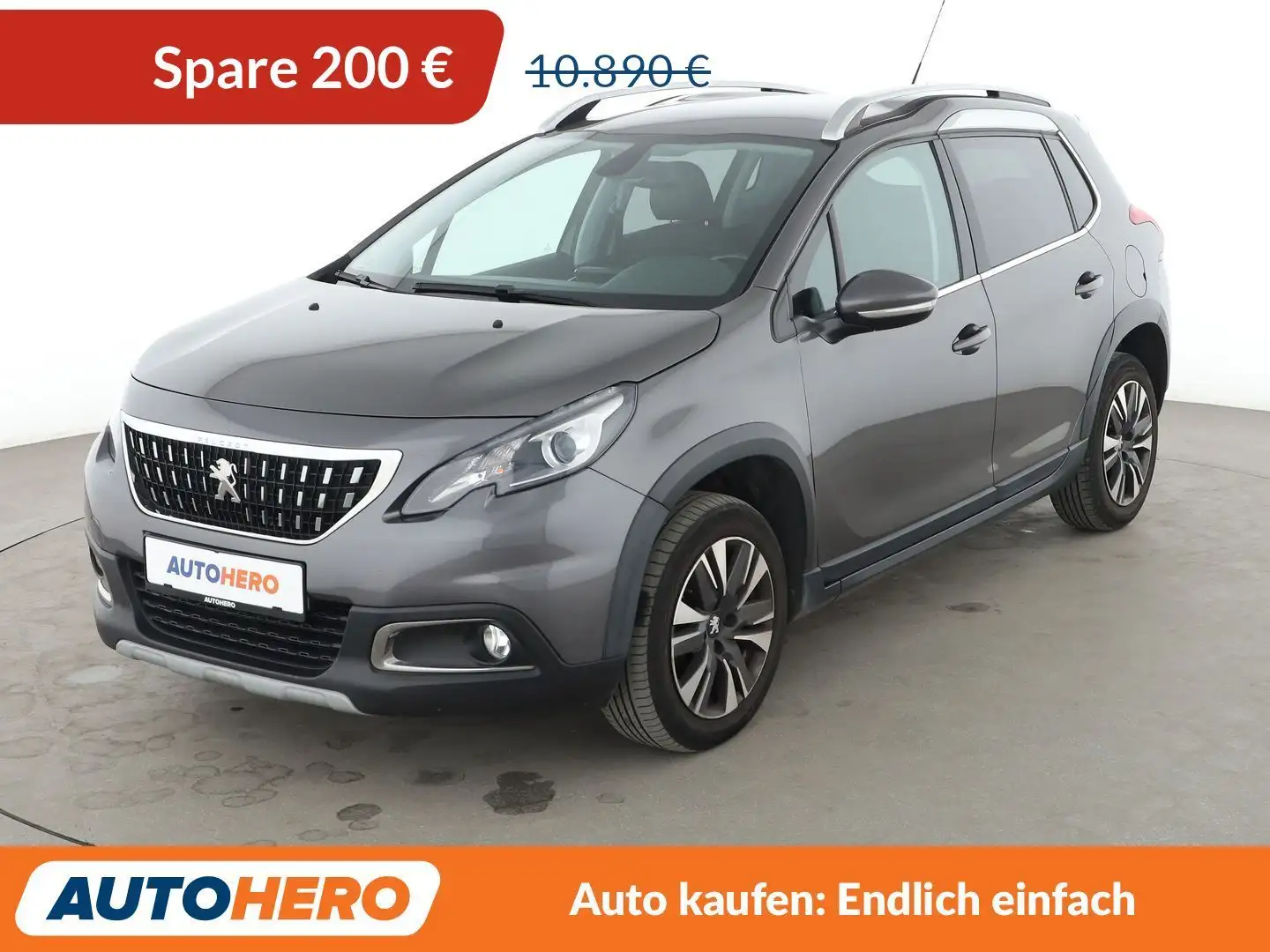 Peugeot 2008 1.2 PureTech Allure *NAVI*TEMPO*PDC*SHZ* Gris - 1