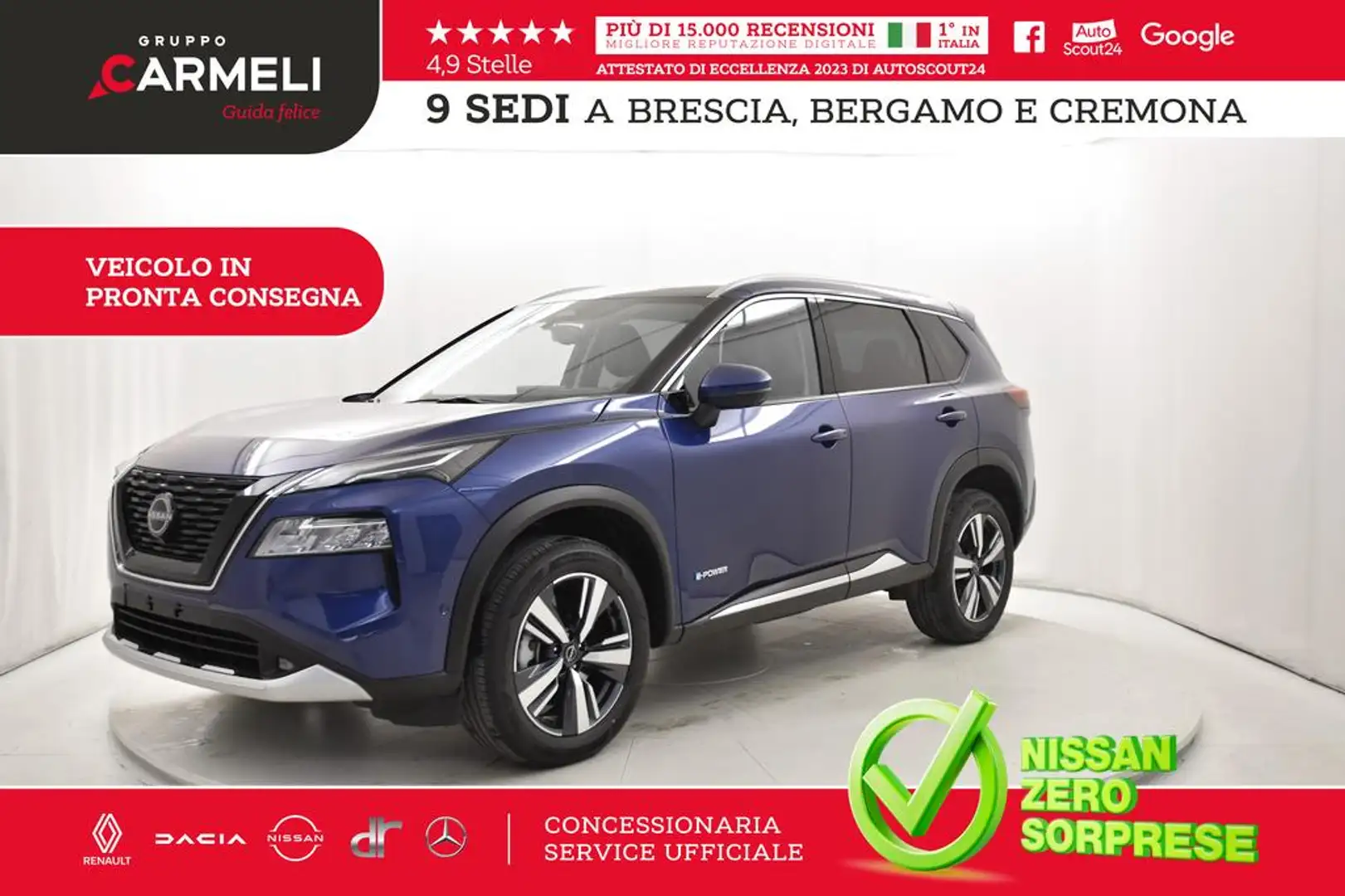Nissan X-Trail 1.5 e-power Tekna 2wd Blu/Azzurro - 1