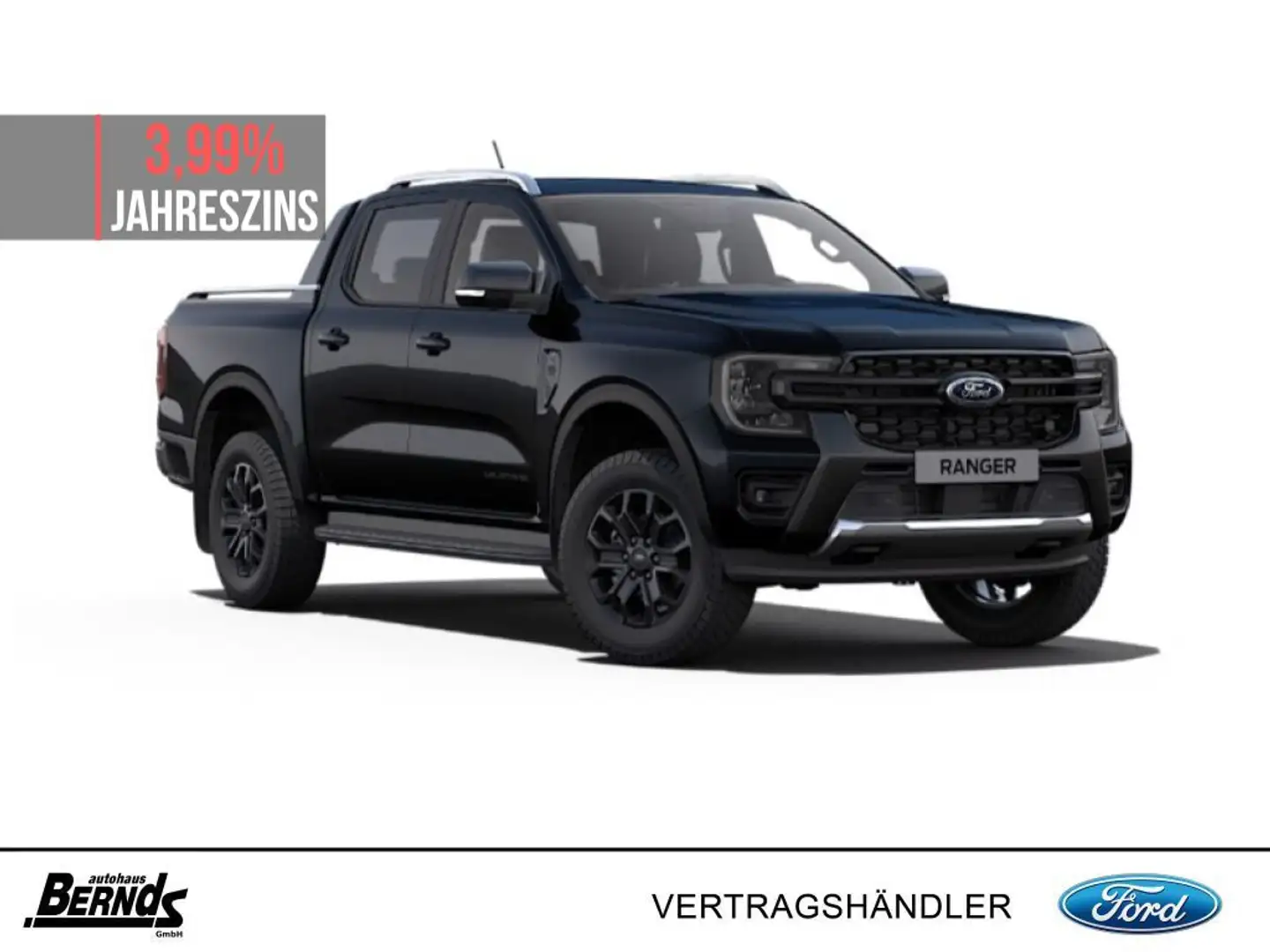 Ford Ranger 2,0 l EcoBlue Doppelkabine Autm. Wildtrak PDC NAVI Schwarz - 1