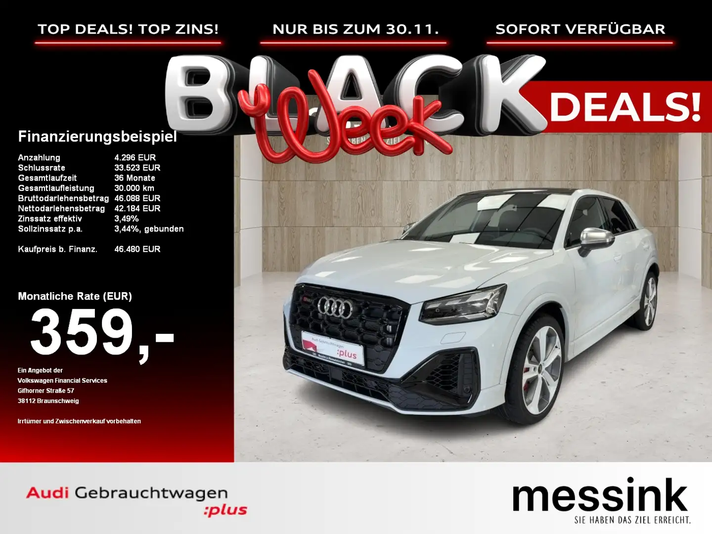 Audi SQ2 *PanoDach*WINTERRÄDER*AHK*MATRIX-LED*SONOS* Weiß - 1