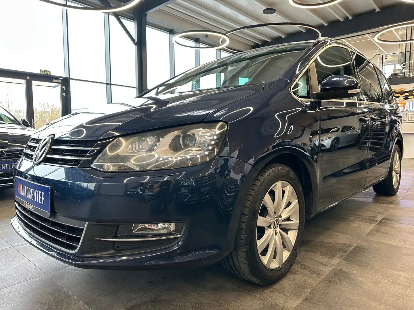 Volkswagen Sharan Highline*AHK*Klima*7-Sitzer*Navi*Bi-Xenon Blau - 2