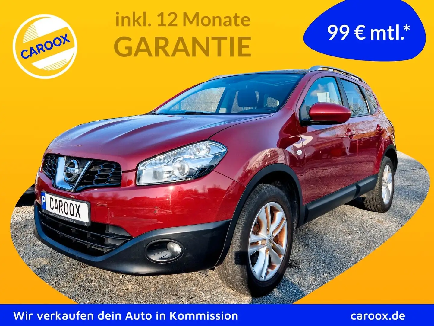 Nissan Qashqai +2 Acenta 1.6 7-Sitzer PANO Rot - 1
