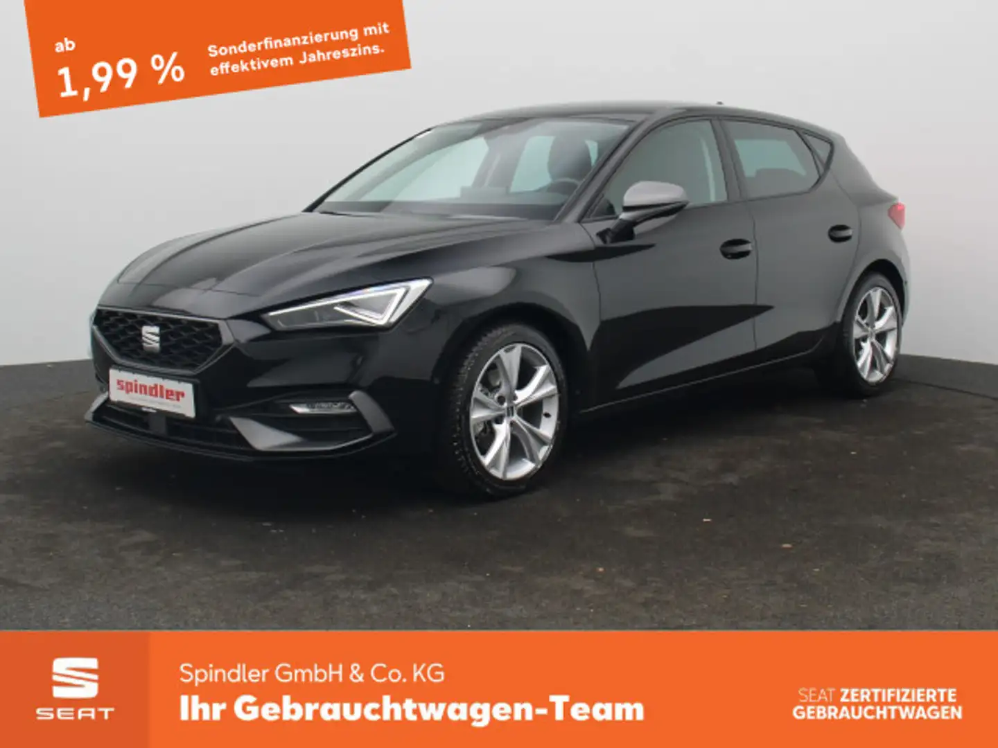 SEAT Leon FR 1.5 eTSI DSG/Matrix, ACC, Navi, RFK, SHZ Schwarz - 1