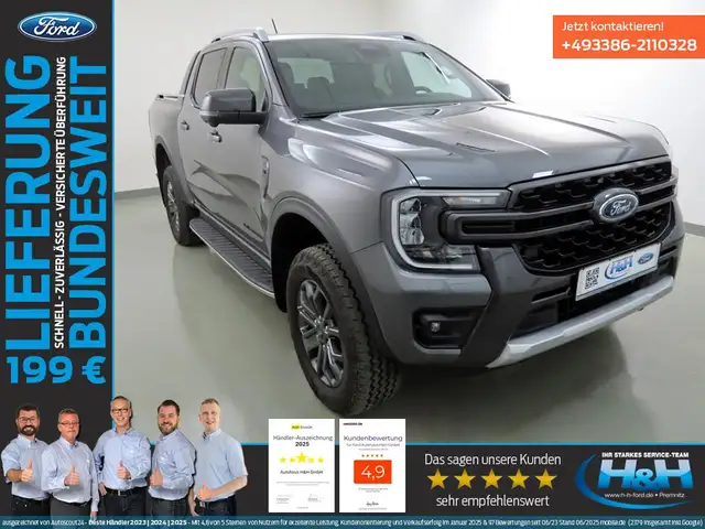 Ford Ranger 3.0 Aut e-4WD Wildtrak AHK+SHZ+B&O+ACC