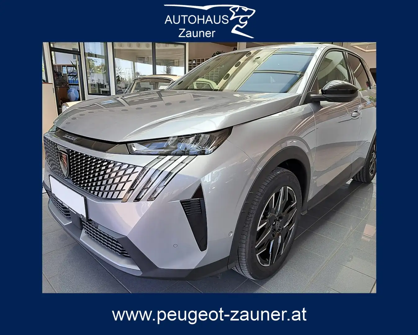 Peugeot 3008 Allure Hybrid 145 e-DCS6 Silber - 1
