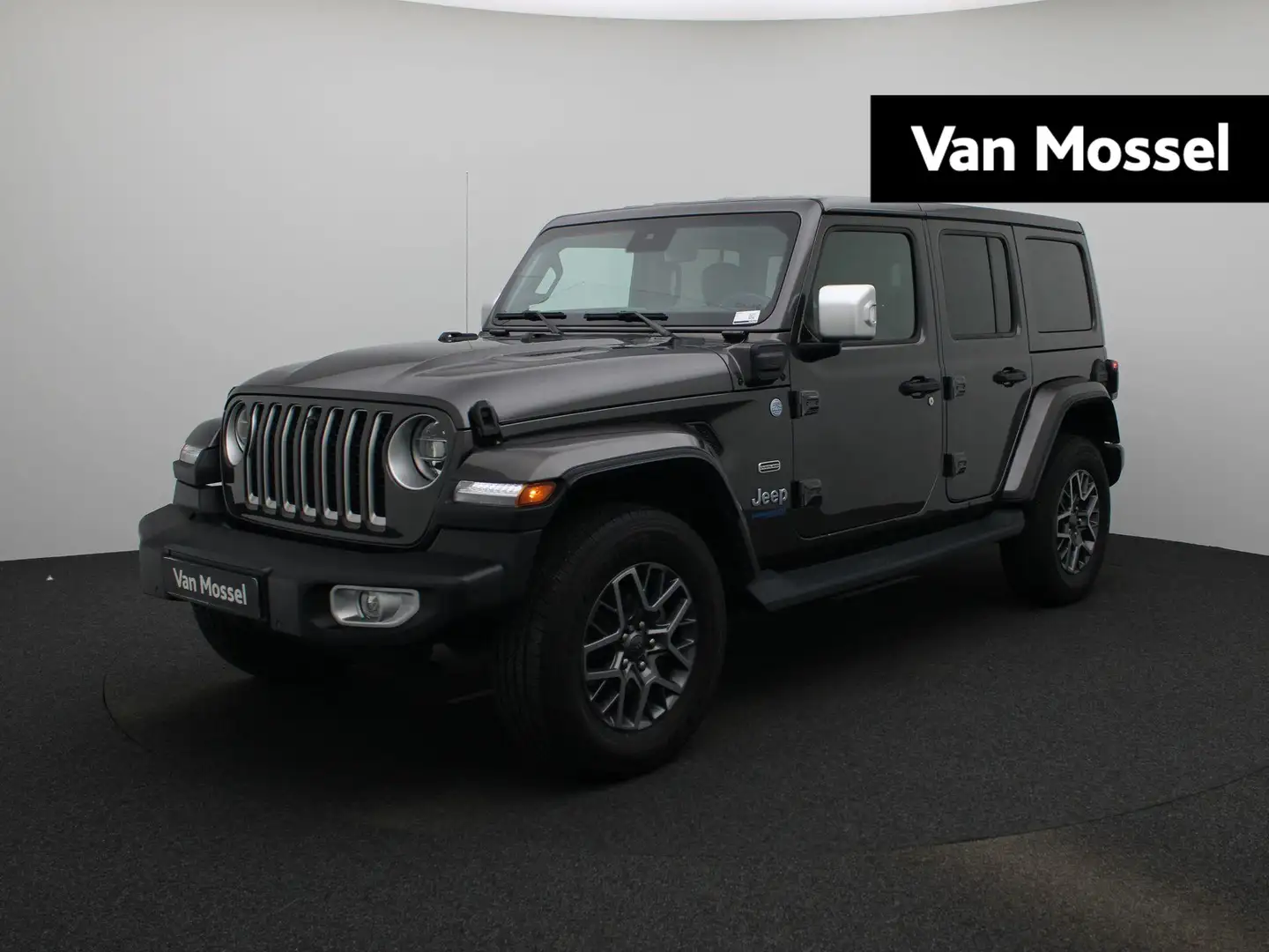 Jeep Wrangler Unlimited 4xe 380 Sahara | Automaat | Leder | Navi Grijs - 1