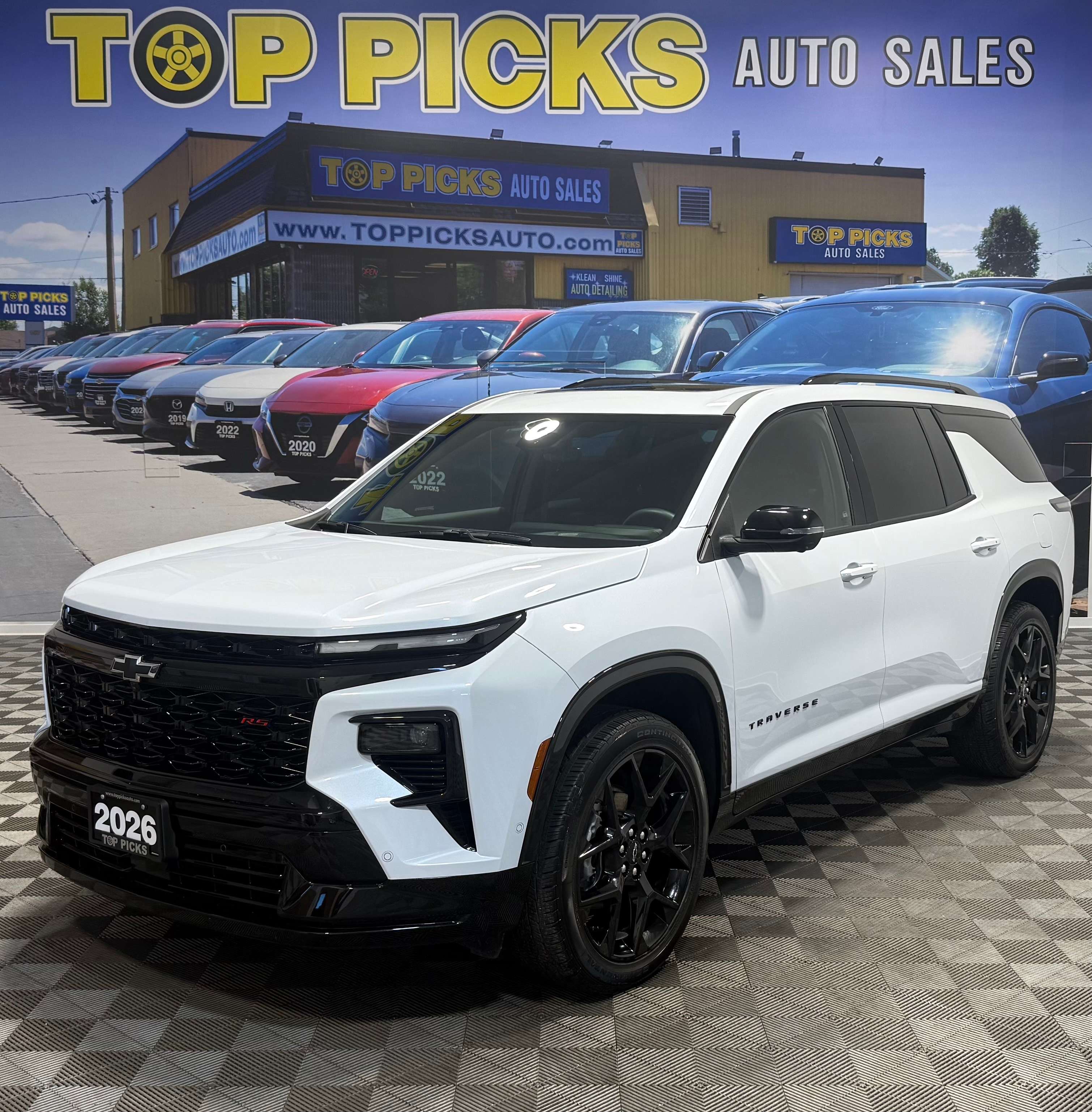 2026 Chevrolet Traverse RS, AWD, Fully Loaded, Accident Free & Certified!