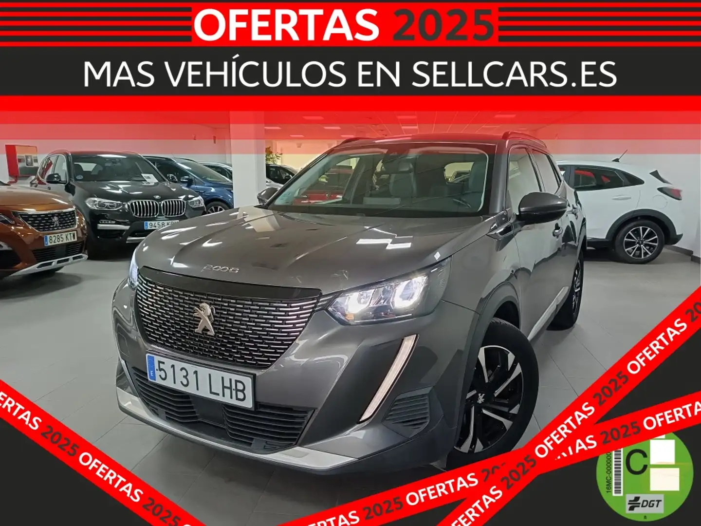 Peugeot 2008 1.2 PureTech S&S Allure 100 Gris - 1