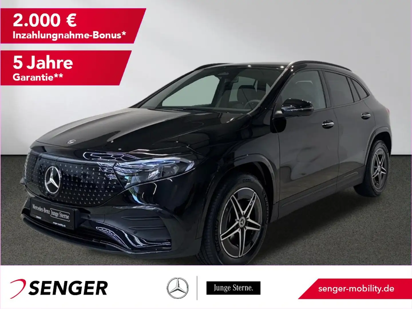 Mercedes-Benz EQA 350 4M AMG 360°-Kamera Sitzheizung LED AHK Noir - 1