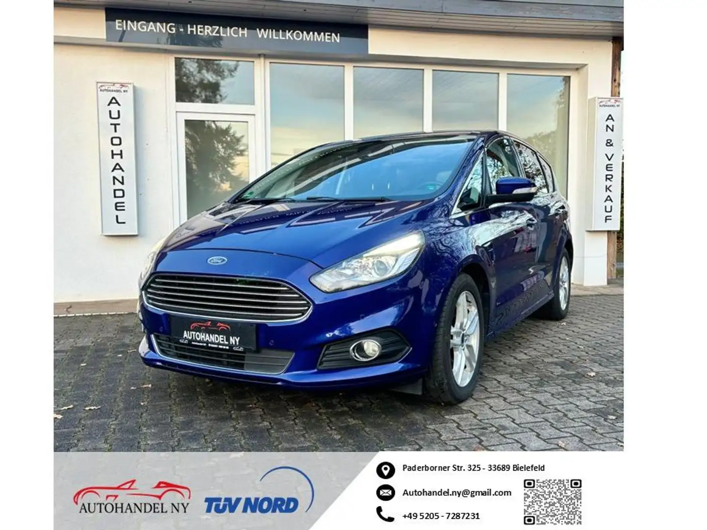 Ford S-Max Ford S-max 2.0 TDCi Titanium, 7-Sitzer,AHK,Keyless Bleu - 1