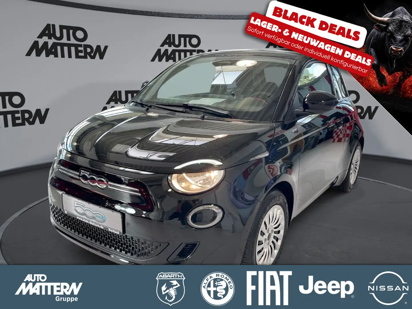 Fiat 500e 23,8 kWh|Klimaautom.|NAVI|SHZ|CarPlay|PDC B Noir - 1