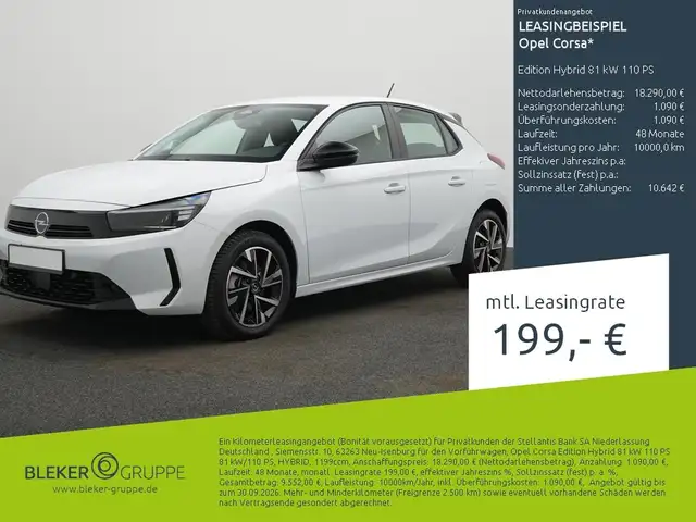 Opel Corsa Edition Hybrid 81 kW 110 PS
