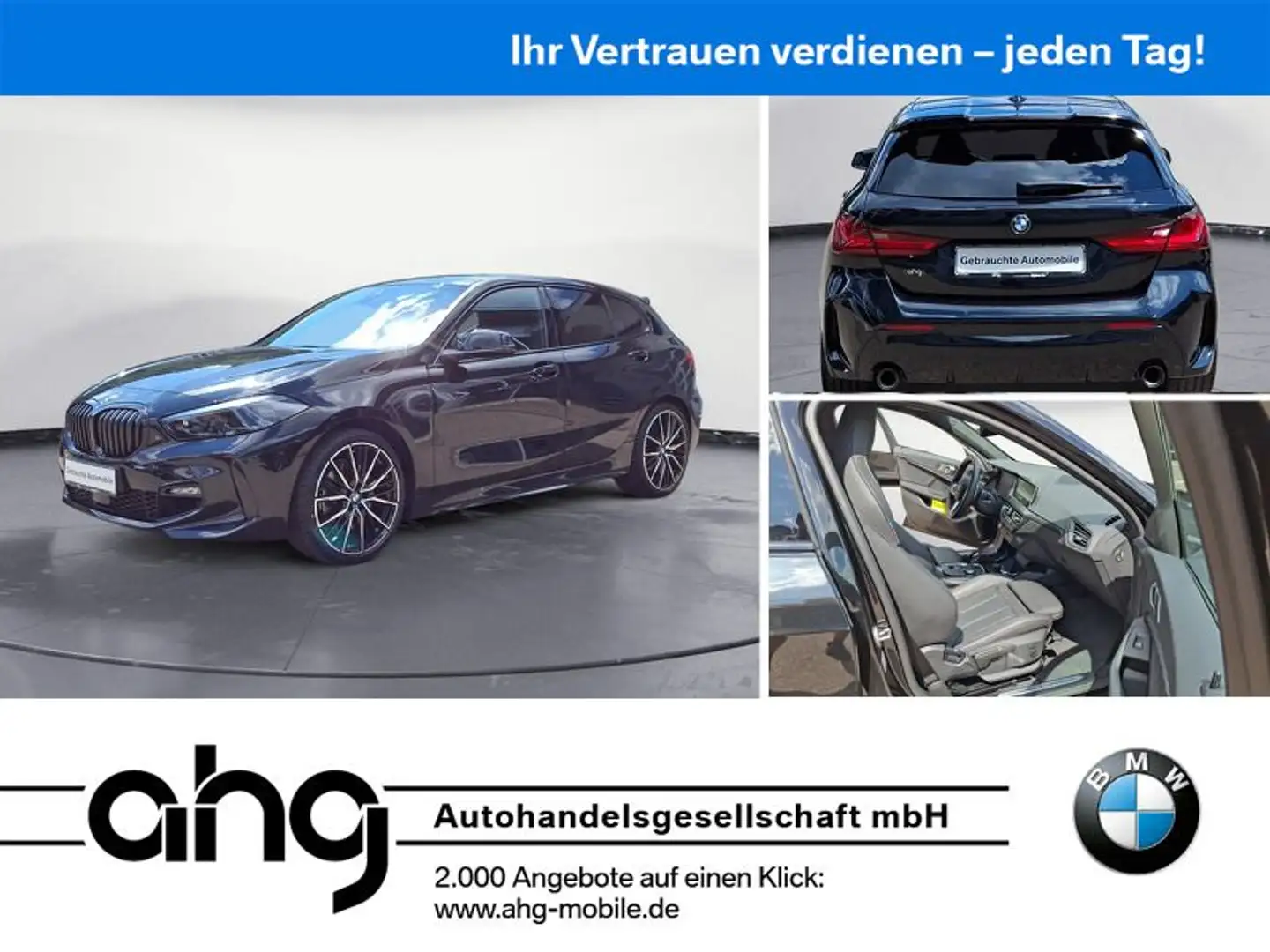 BMW 120 i M Sport Steptronic Sport Aut. DKG Klimaaut. Noir - 1
