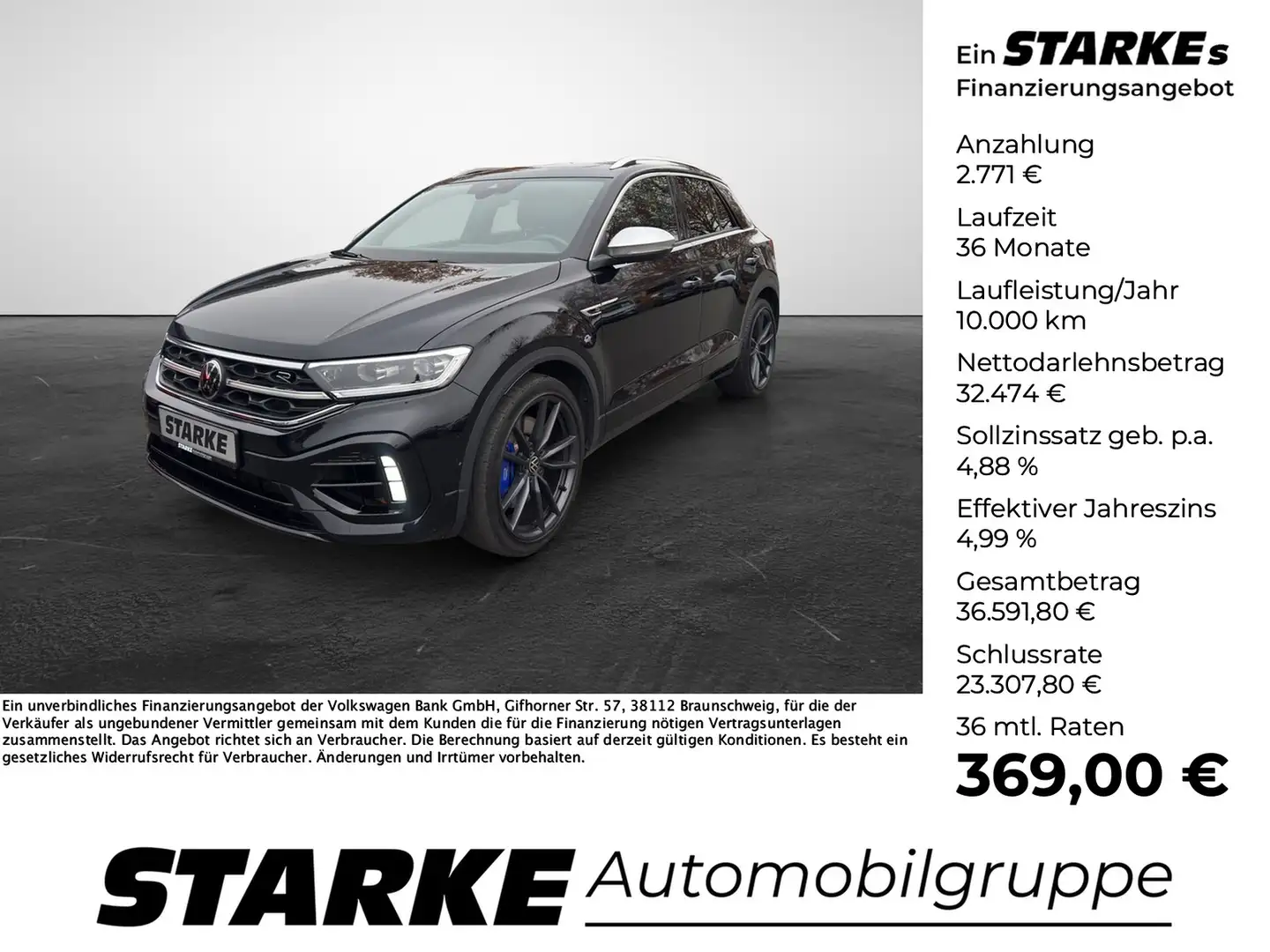 Volkswagen T-Roc R 2.0 TSI DSG 4M Akrapovic DCC Pano Pretoria Schwarz - 1
