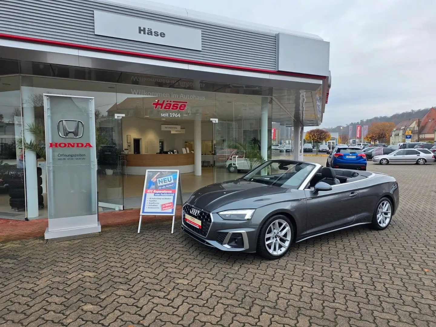 Audi A5 Cabriolet 35 TFSI S line Stronic Mild Hybrid Gris - 1