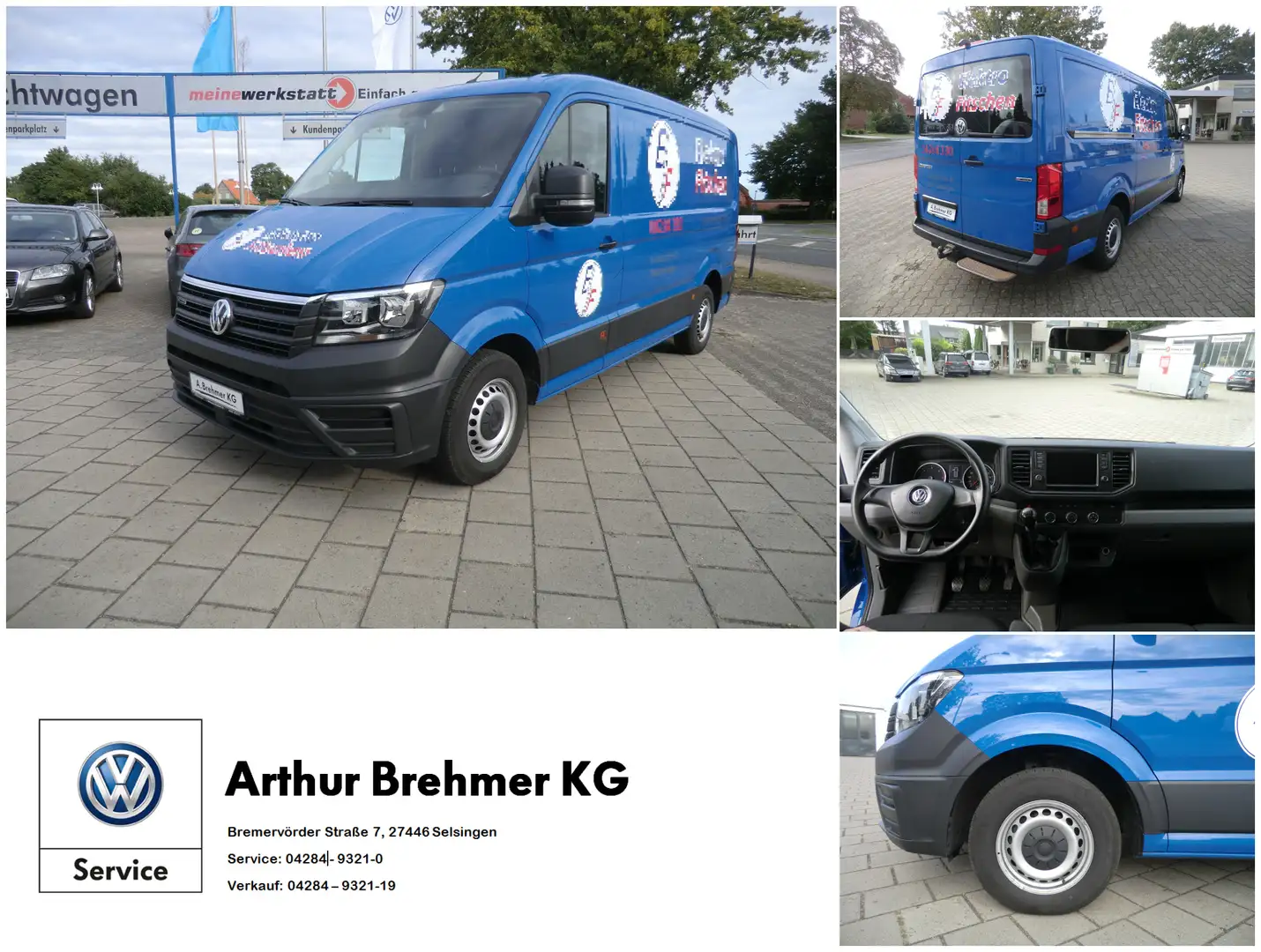 Volkswagen Crafter 30 2.0 TDI L2H1 4MOTION SORTIMO AHK NAVI GRA KLIM Blau - 1