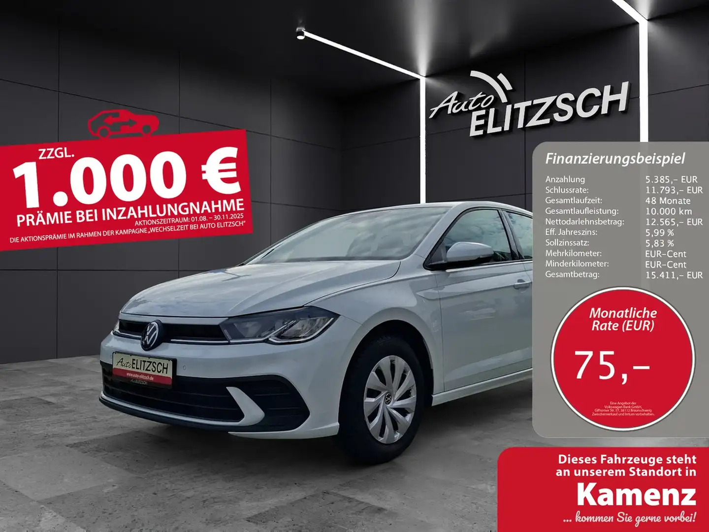 Volkswagen Polo Life LED Navi GRA PDC SH Weiß - 1