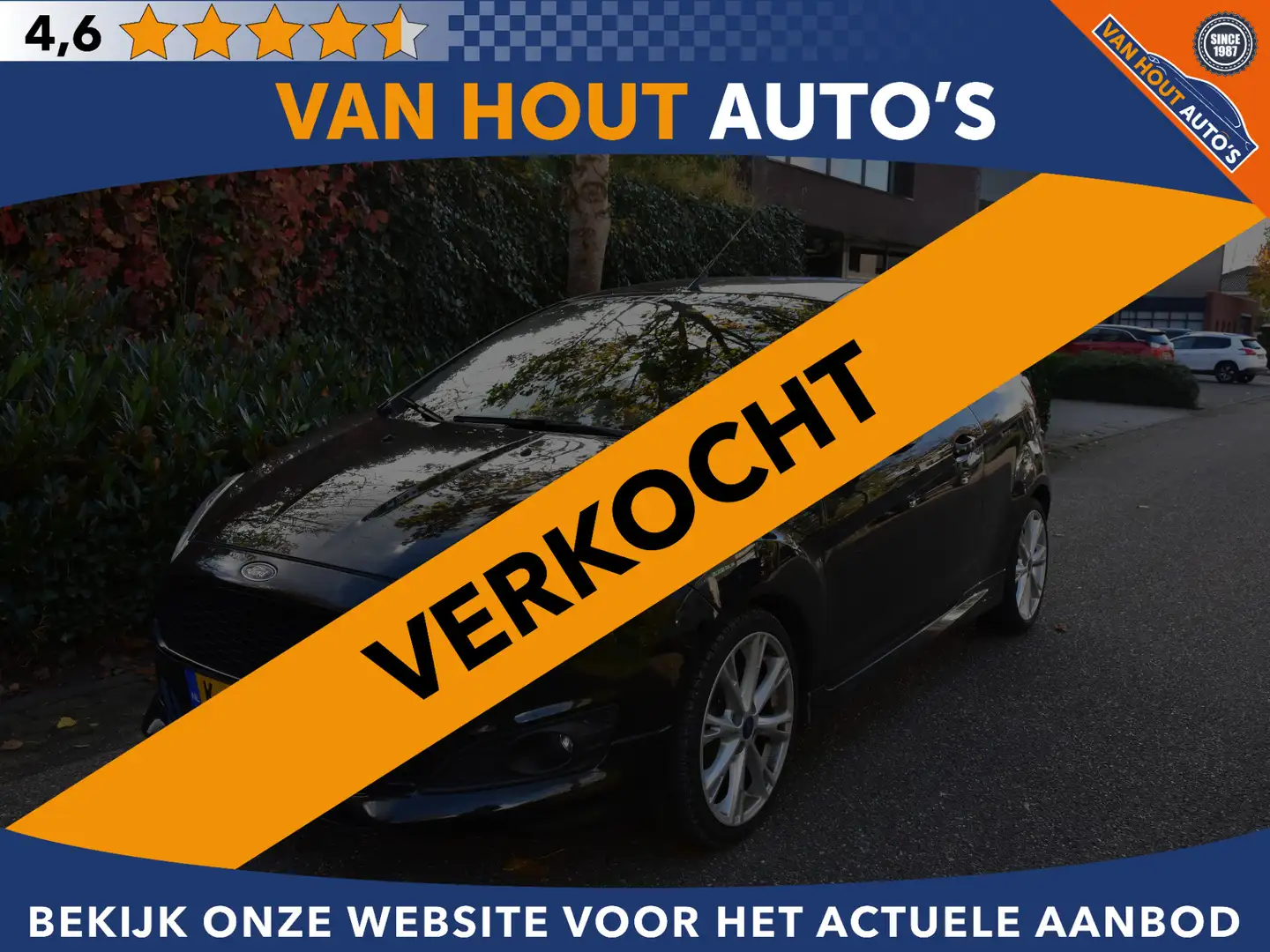 Ford Fiesta 1.0 EcoBoost Sport | 17"LMV | ECC | STOELVERW | Ve Zwart - 1