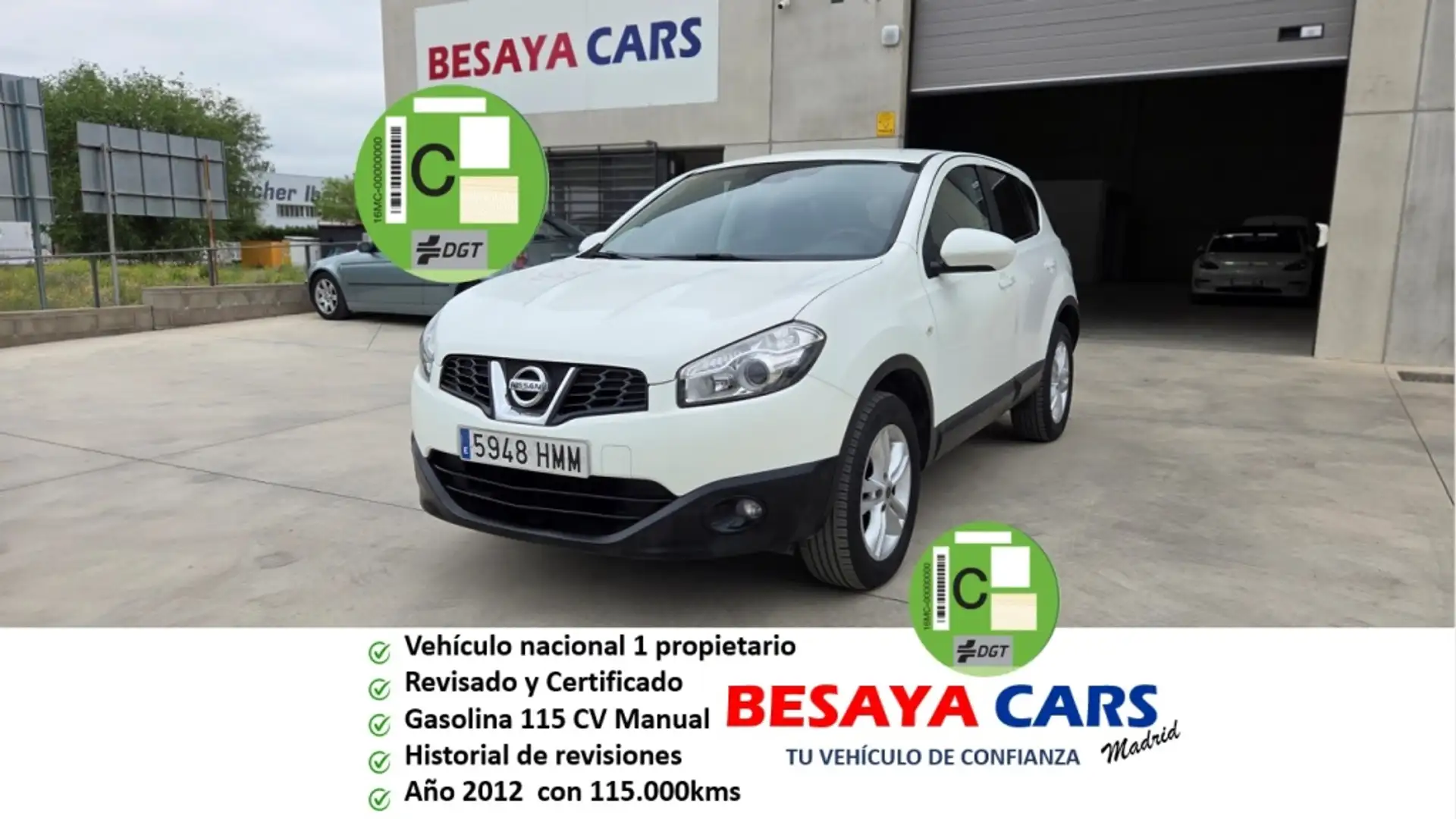 Nissan Qashqai 1.6 S&S Acenta 4x2 Blanco - 1