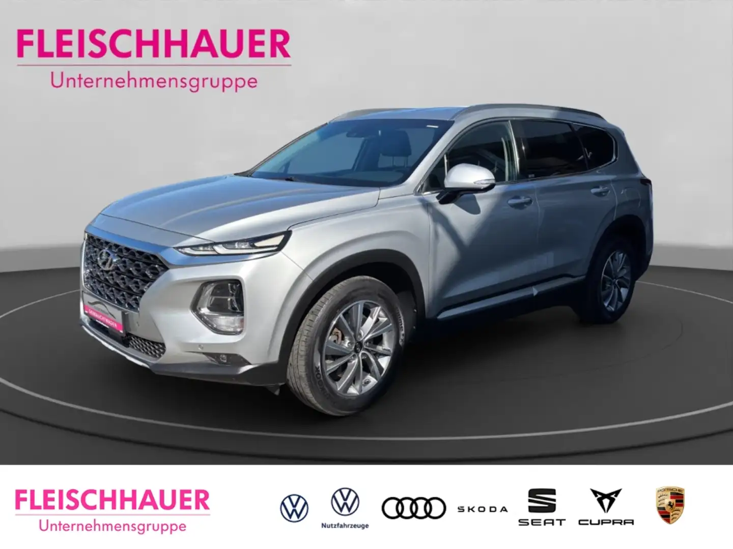 Hyundai SANTA FE Style 4WD 2.2 CRDI+AUTOMATIKSHZ+LEDER+AHK+NAVI+ Argent - 1