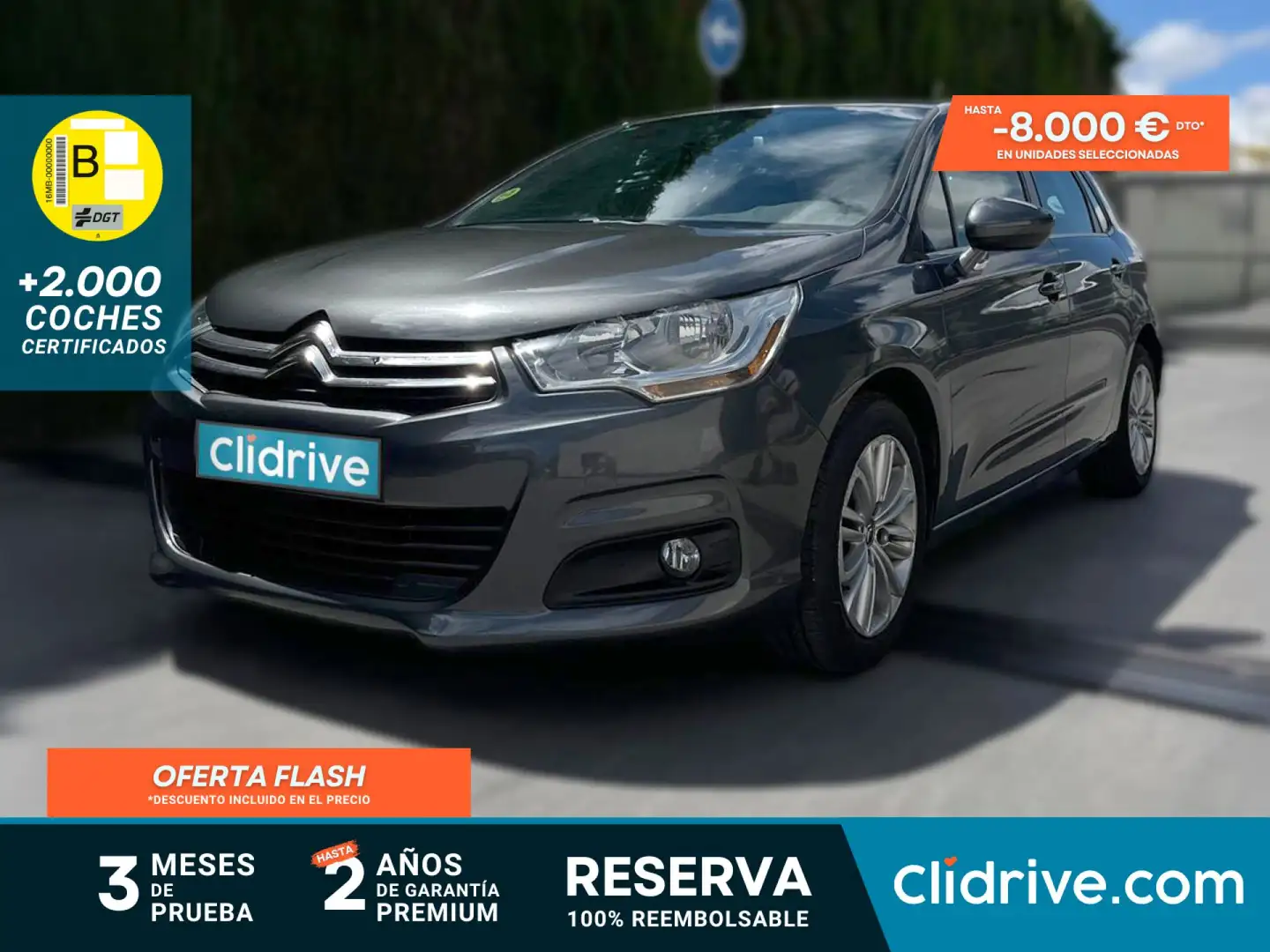 Citroen C4 1.6e-HDi S&S Tonic 115 Gris - 1
