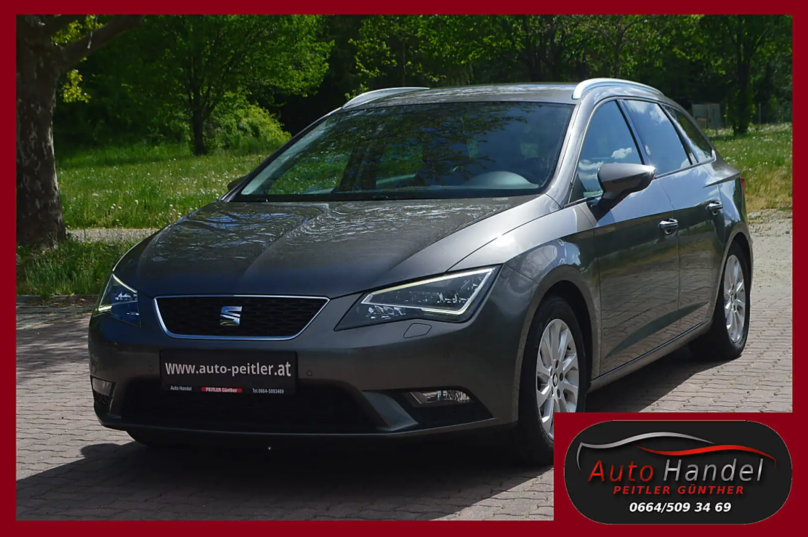 SEAT Leon ST 1,6 TDI CR 4Drive+XENON+NAVI+SHZ+PDC+ Grau - 1