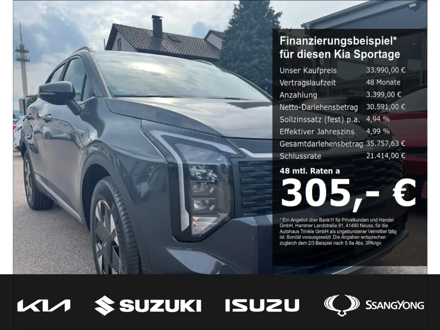 Kia Sportage MJ26 150 PS DCT VISION KOMFORT Navi Digitales Cock Gris - 1
