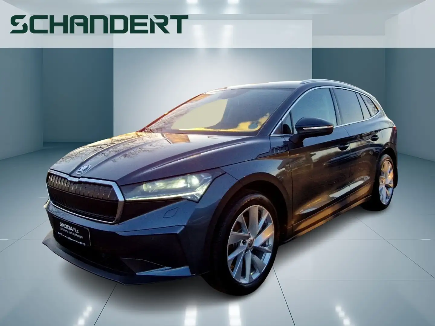 Skoda Enyaq 80 Suite Matrix Navi AHK Kamera Klimaautomatik Grau - 1
