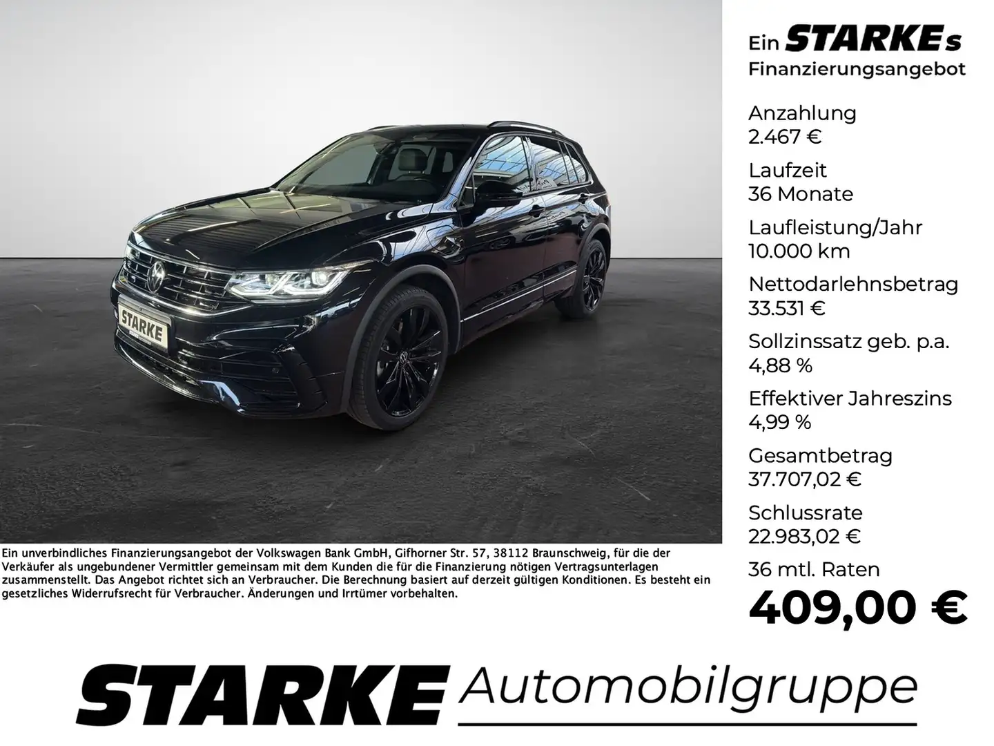 Volkswagen Tiguan 1.4 TSI DSG eHybrid R-Line Black Style Schwarz - 1