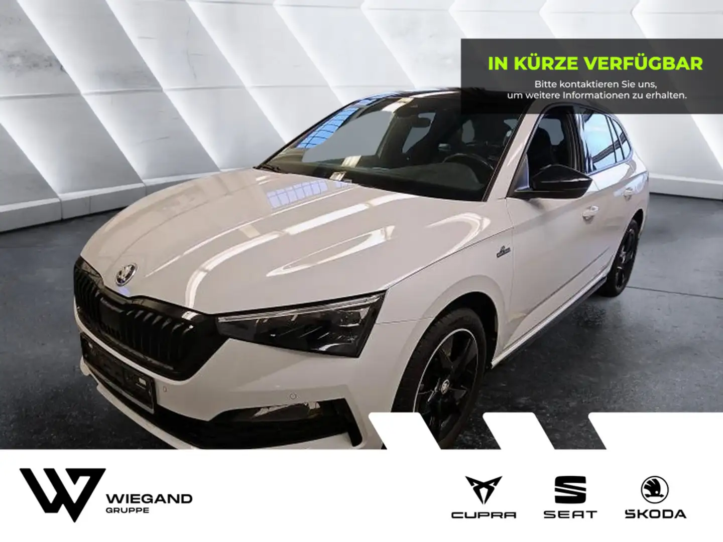 Skoda Scala 1.0 TSI Monte Carlo NAVI ACC LED PANO Blanc - 1