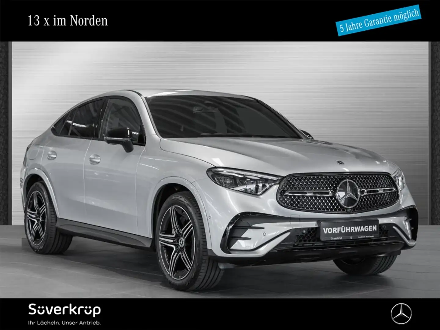Mercedes-Benz GLC 200 4M Coupé AMG NIGHT SPUR AHK DISTR 360 Plateado - 1