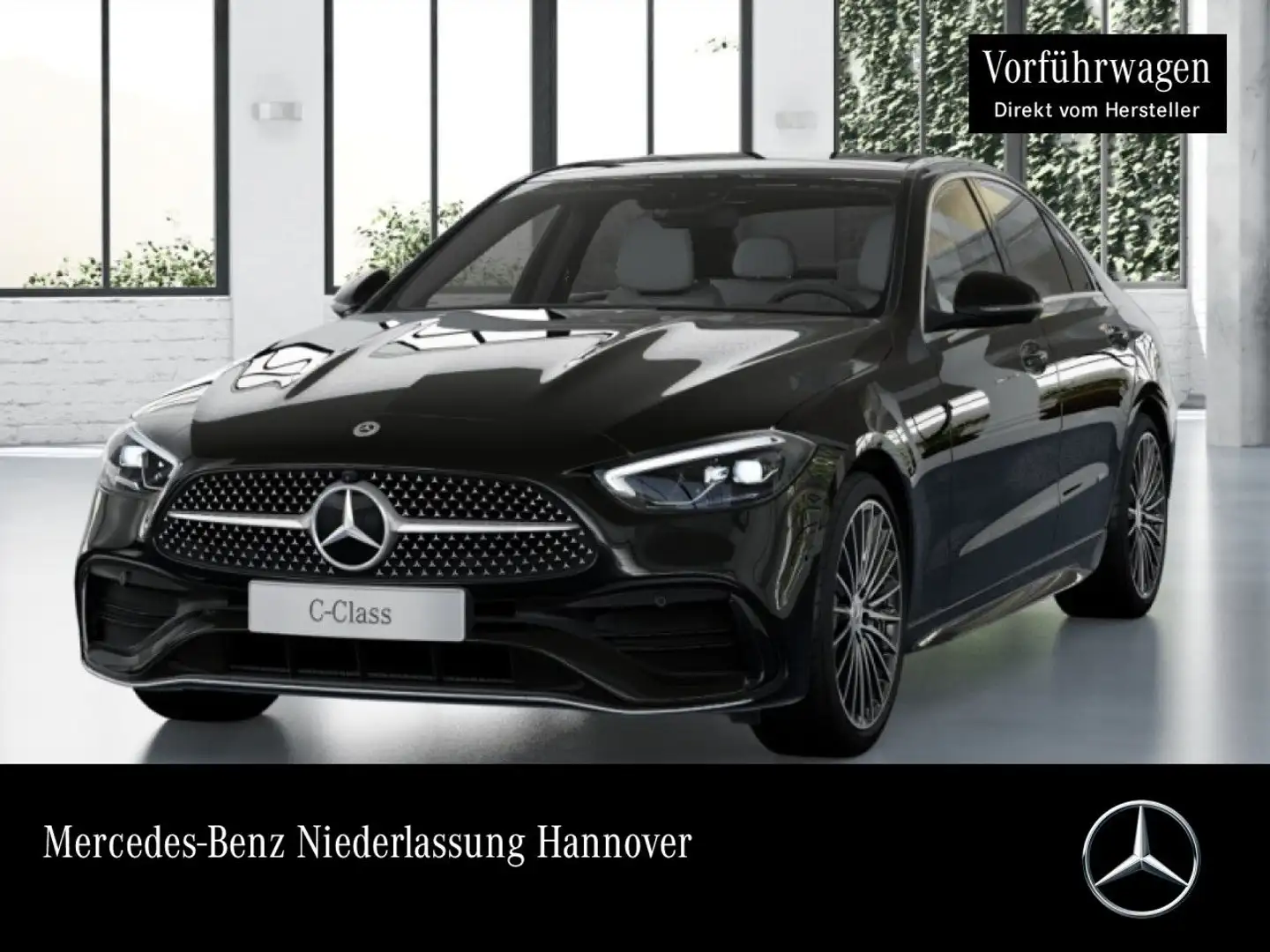 Mercedes-Benz C 180 AMG+PANO+360+AHK+LED+TOTW+KEYLESS+9G Schwarz - 1