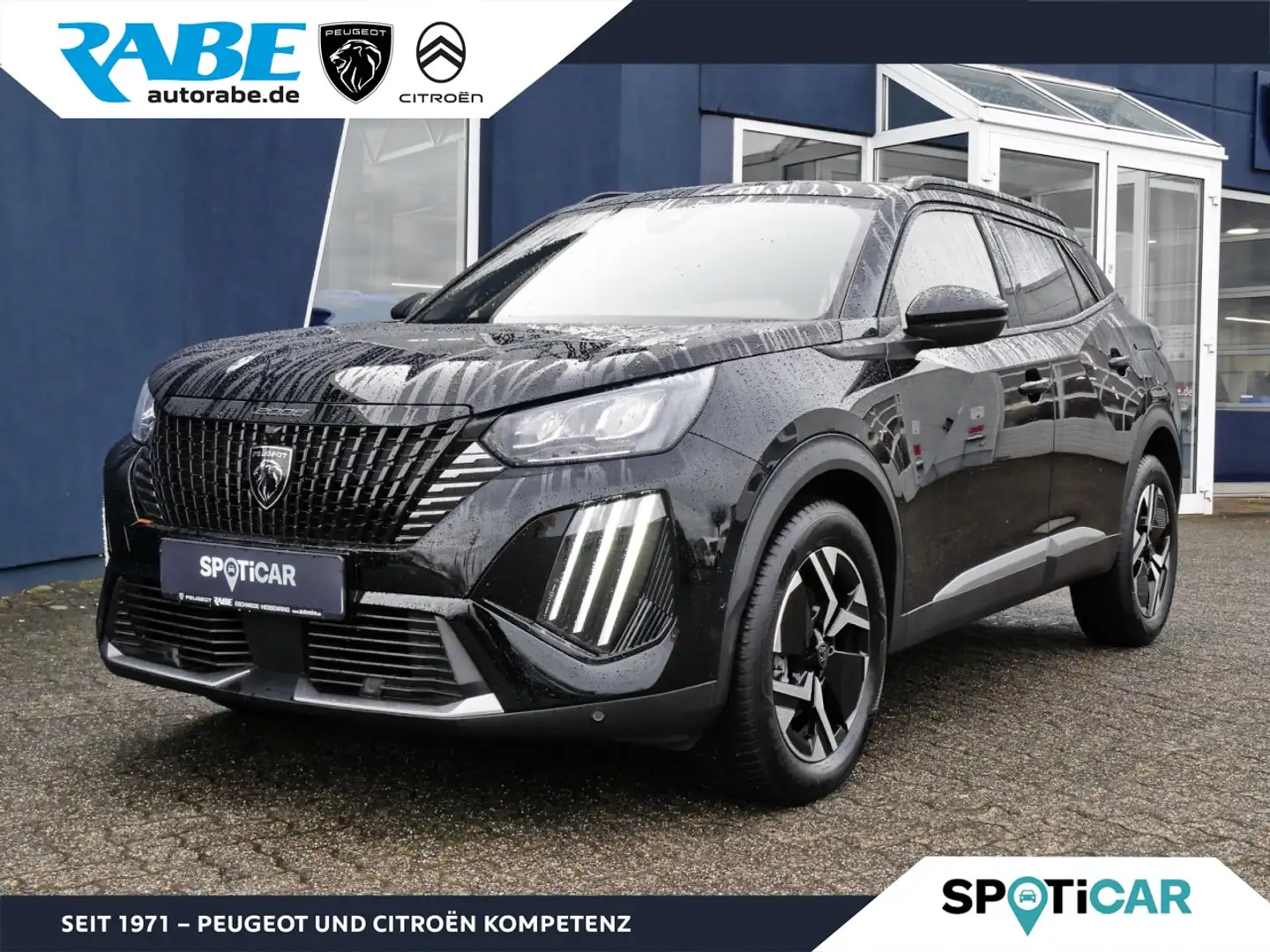 Peugeot 2008 Allure Hybrid 145 Grip-Control+Keyless+ACC Klima Schwarz - 1