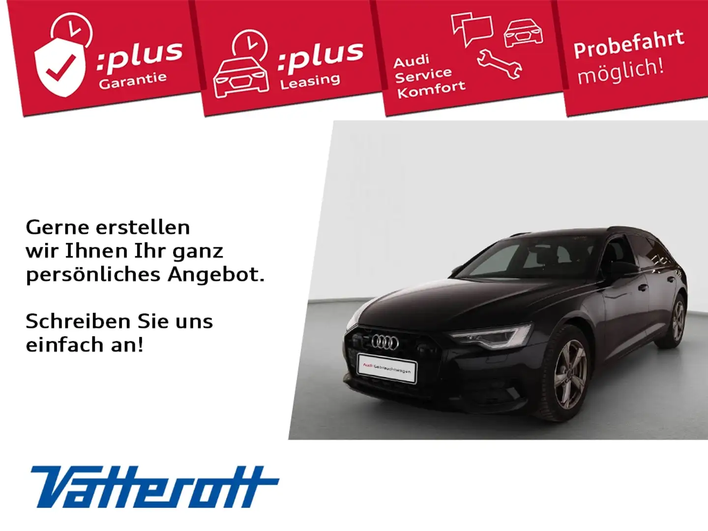 Audi A6 Avant 45 TDI quattro Sport AHK Matrix ACC ParkAssi Schwarz - 1