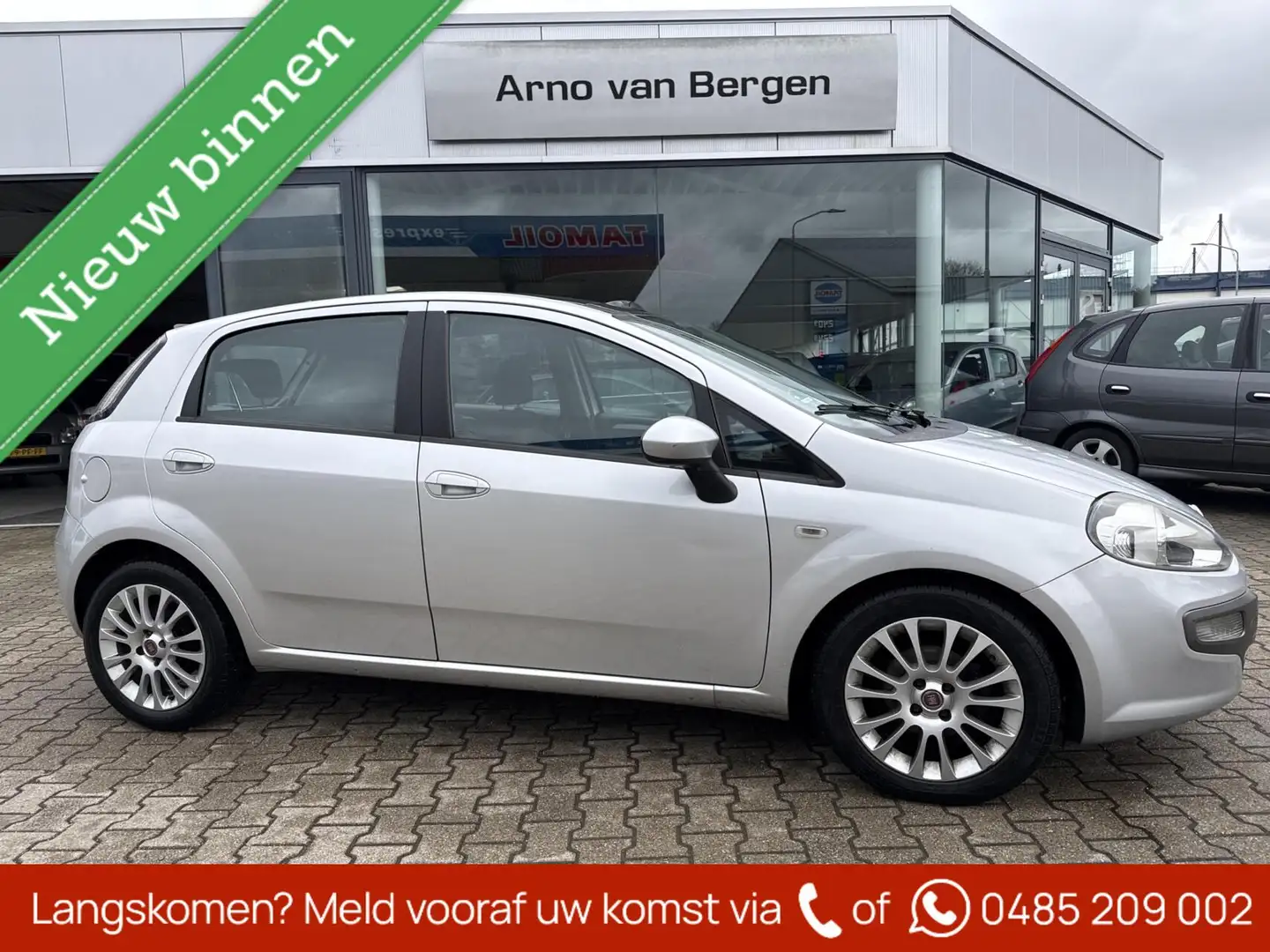 Fiat Punto Evo 1.4-16V Multiair Emotion, panorama-/schuif-/kantel Grau - 1