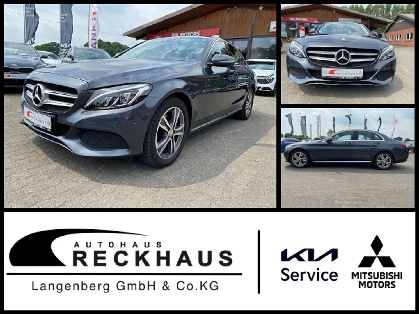 Mercedes-Benz C -Klasse Limousine C200 CGI Klima Einparkhilfe Grau - 1