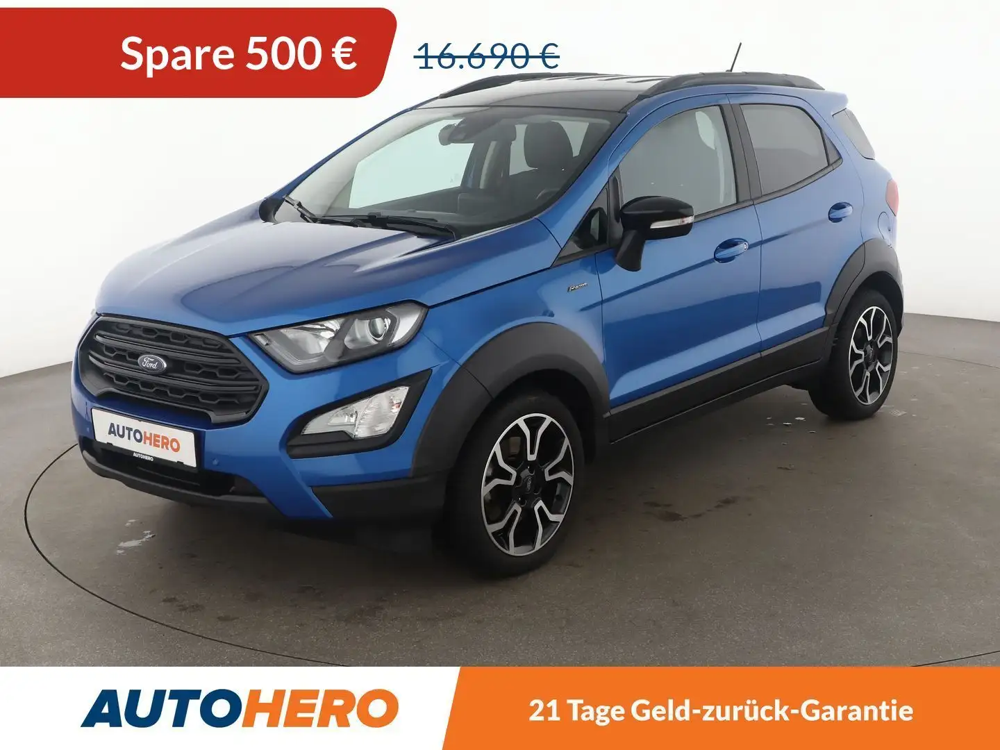 Ford EcoSport 1.0 EcoBoost Active*NAVI*XENON*CAM*PDC*SHZ*KLIMA* Blau - 1