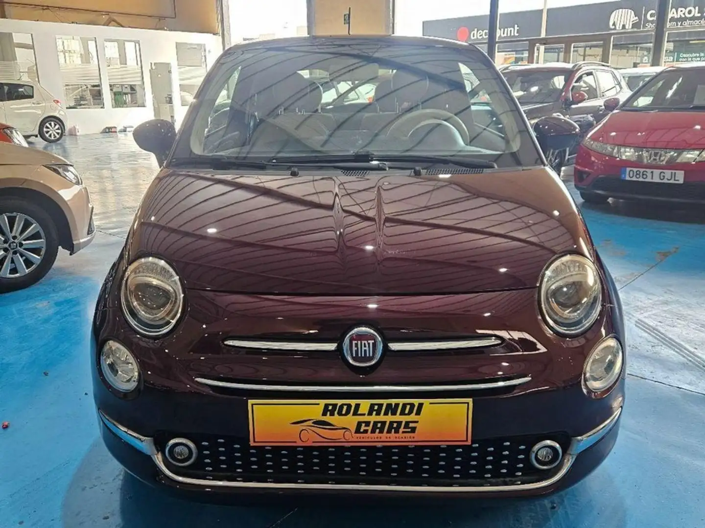 Fiat 500 1.2 Lounge Gris - 2