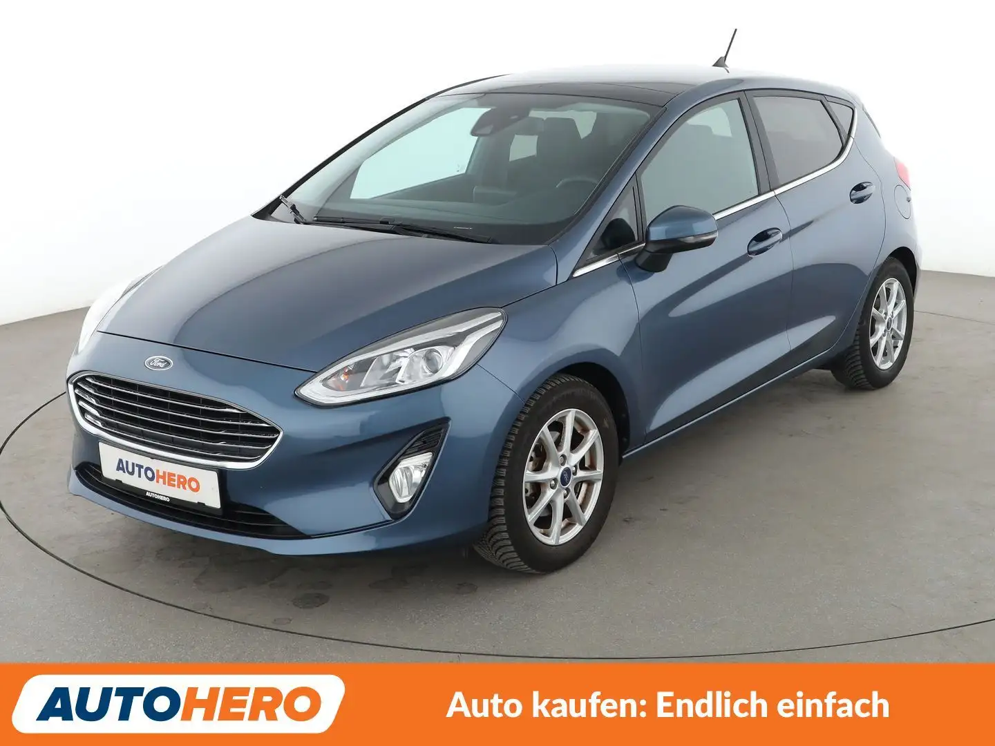 Ford Fiesta 1.0 EcoBoost Titanium*NAV*TEMPO*PDC*SHZ*CARPLAY Bleu - 1