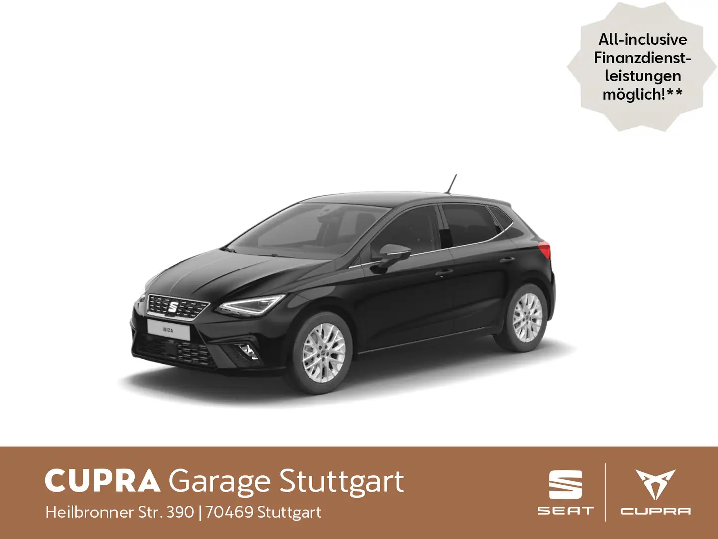 SEAT Ibiza Xcellence 1.0 TSI 85kW Schwarz - 1