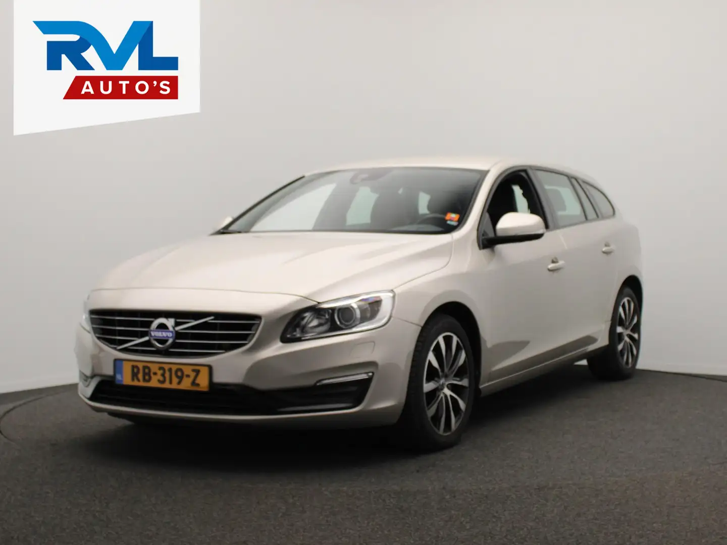 Volvo V60 1.5 T3 Polar+ Dynamic Leder Origineel NL Navigatie Braun - 1