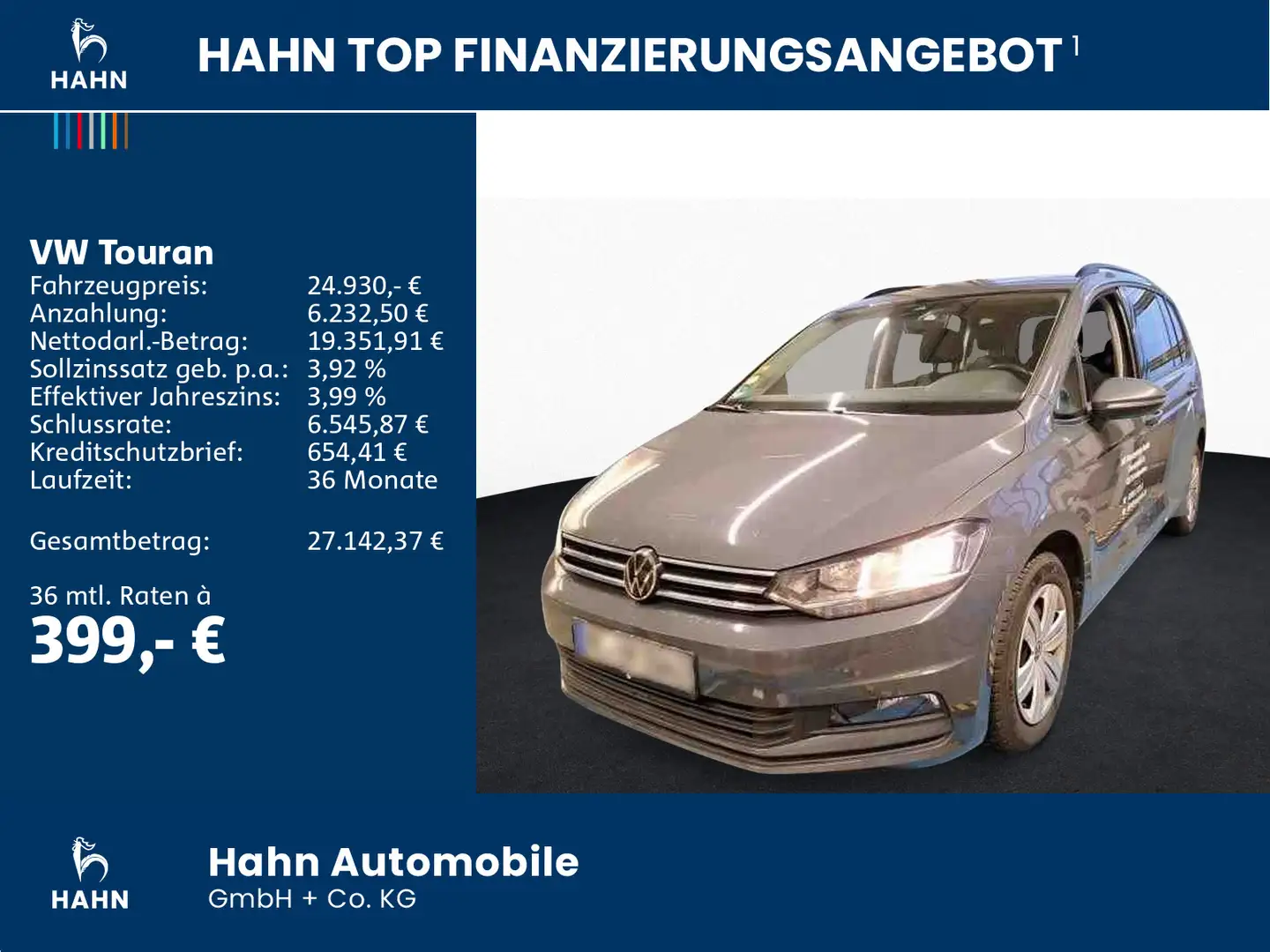 Volkswagen Touran 2.0TDI DSG Comfortline 7-Sitze Navi Sitzh Grau - 2