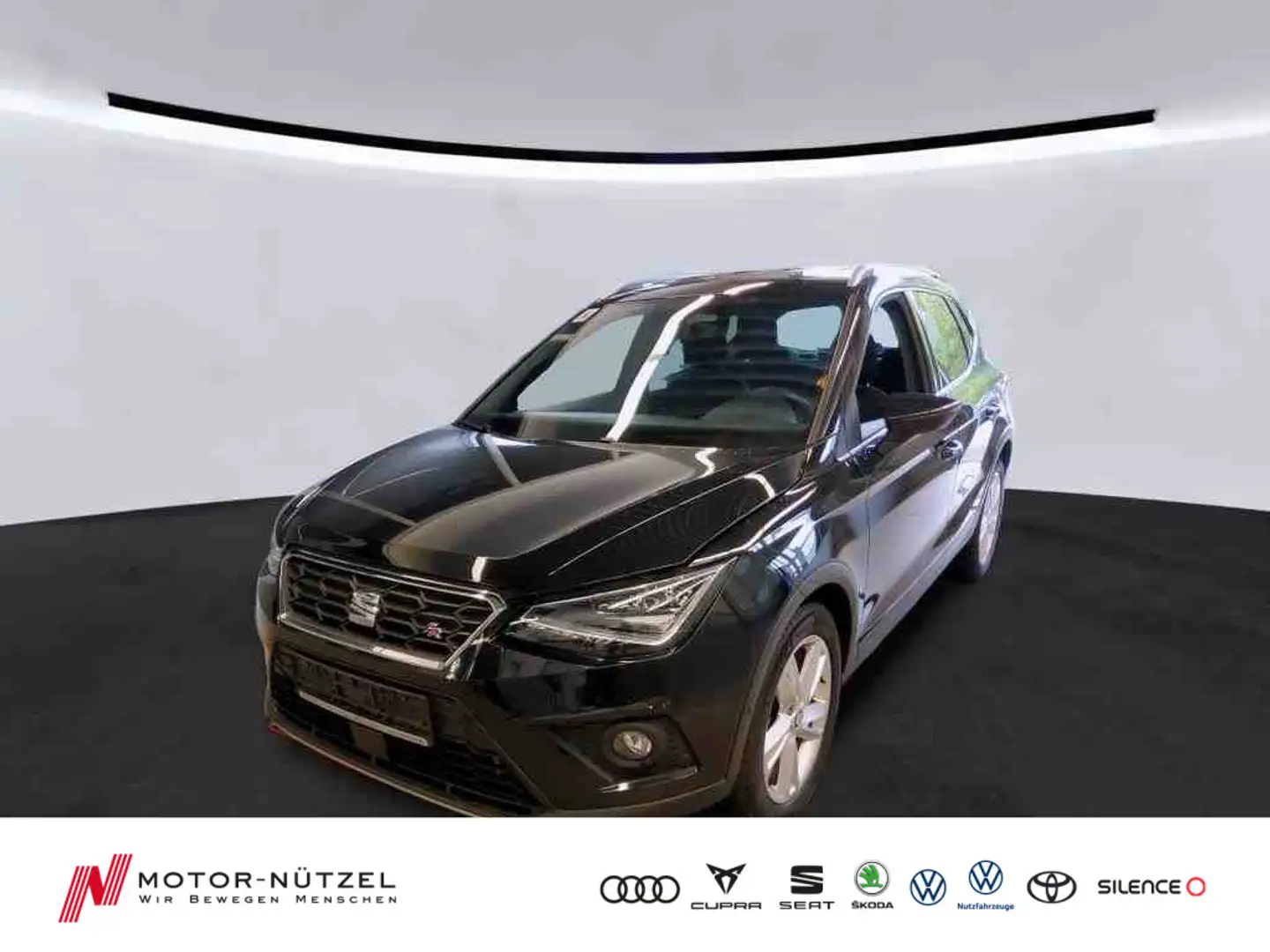 SEAT Arona 1.0 TSI FR LED+ACC+NAVI+APP+SHZ+RFK+GRA+VC Schwarz - 1